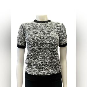 Victoria Beckham EUC For Target Knit T-Shirt White/Black Size XS